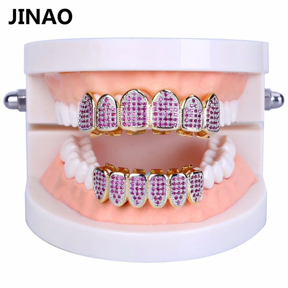 JINAO New Fit  ÷ HipHop Teeth Grillz All I..